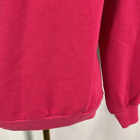 Vintage Pink Unibearsity Teddy Bear Long Sleeve Crewneck Sweatshirt - Picture 14 of 16